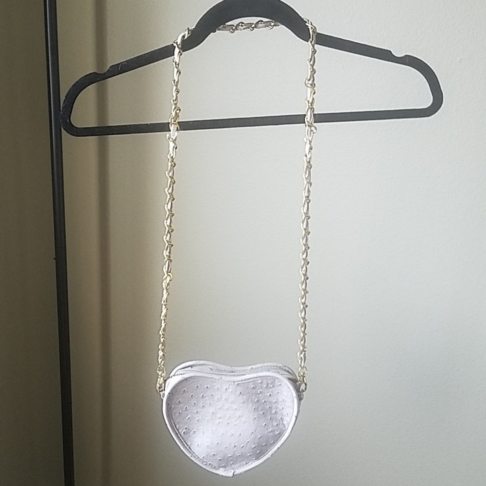 Urban expressions heart purse with gold chain